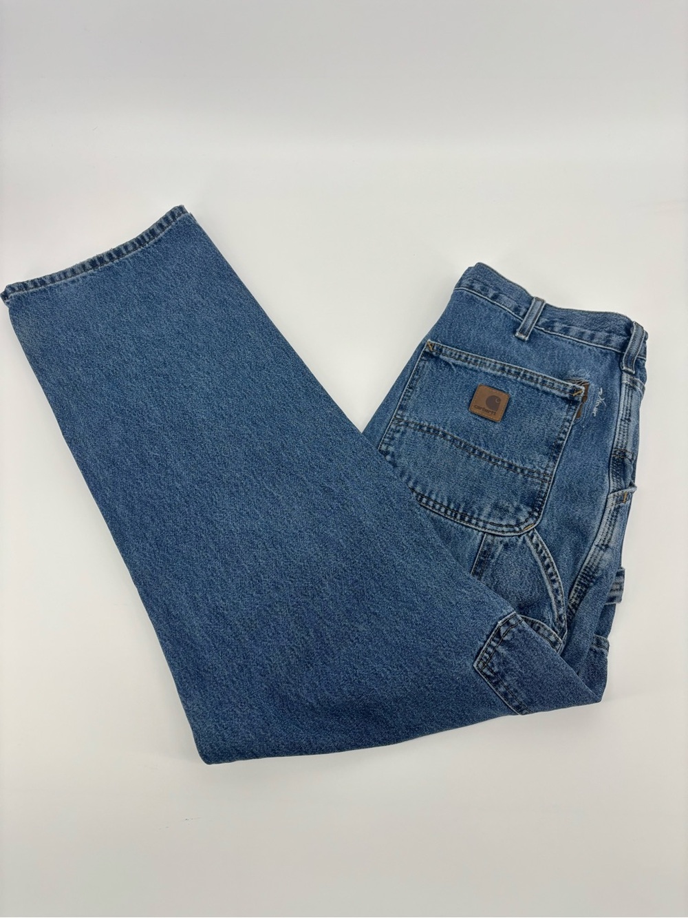 Carhartt B13 DPS Men 32x32 Distressed Thrashed Carpenter Jeans Workwear Dungaree